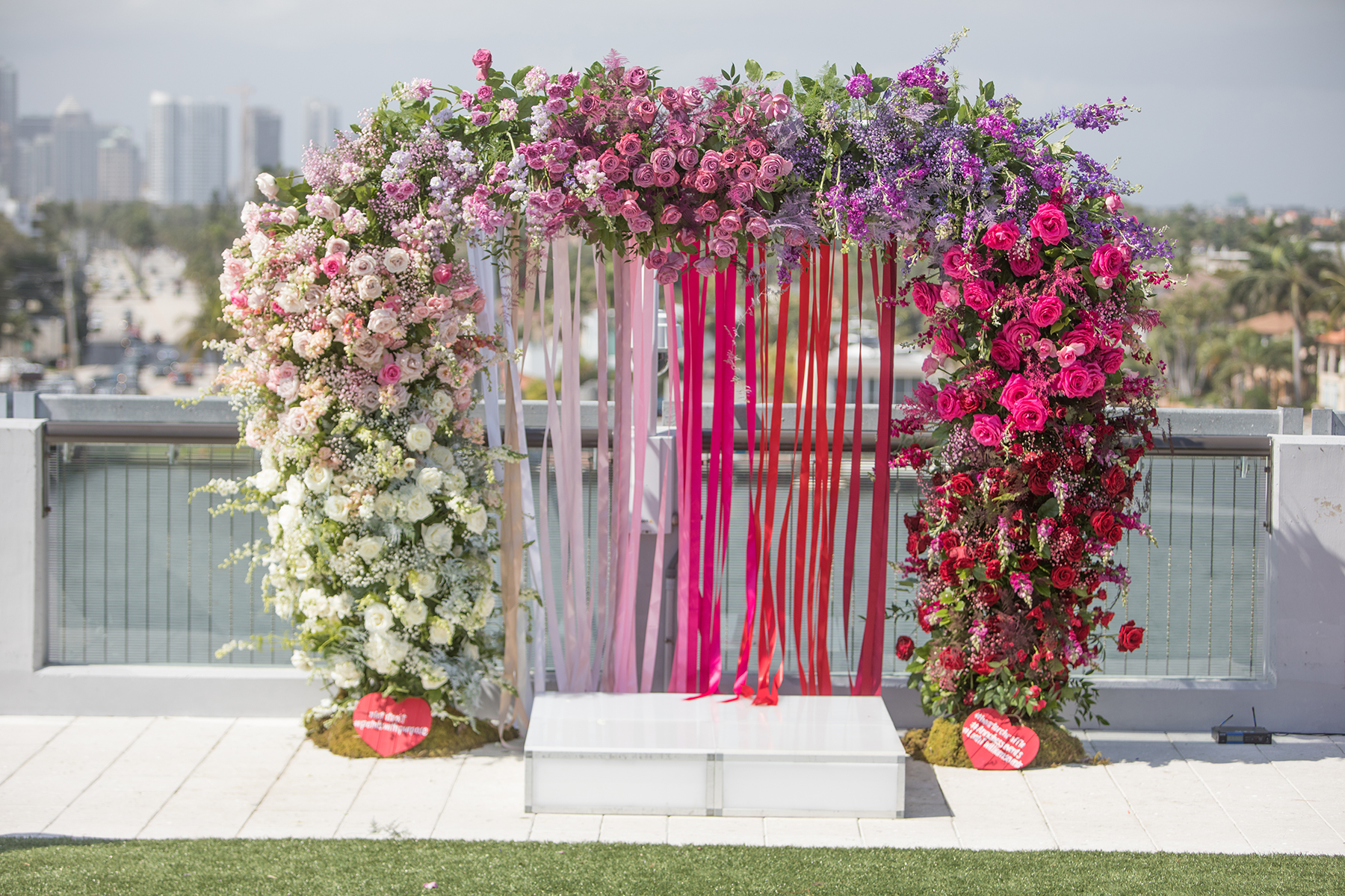 Floral ceremony installation from Anna Hess Events