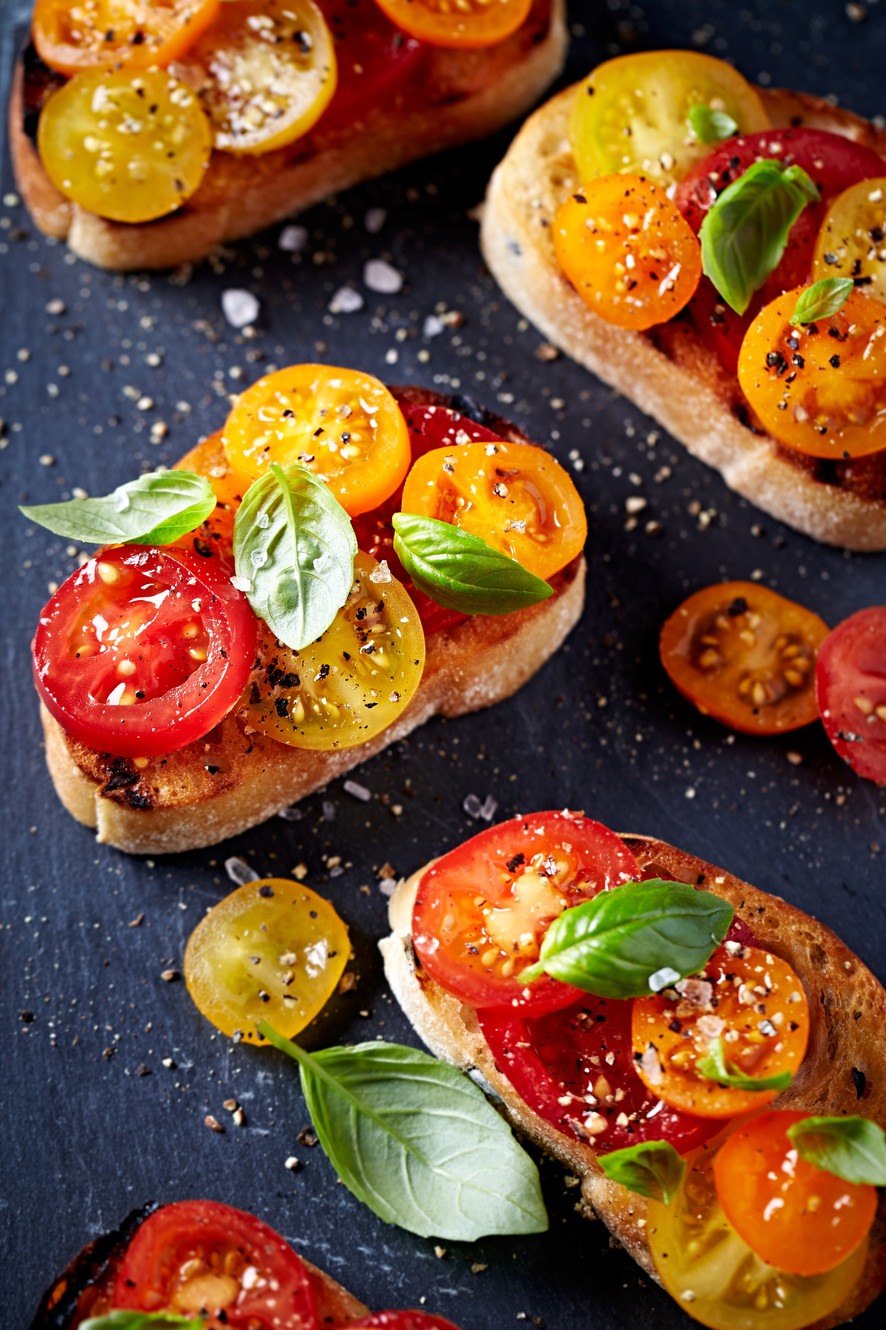Colorful appetizers from Anne Booth Catering
