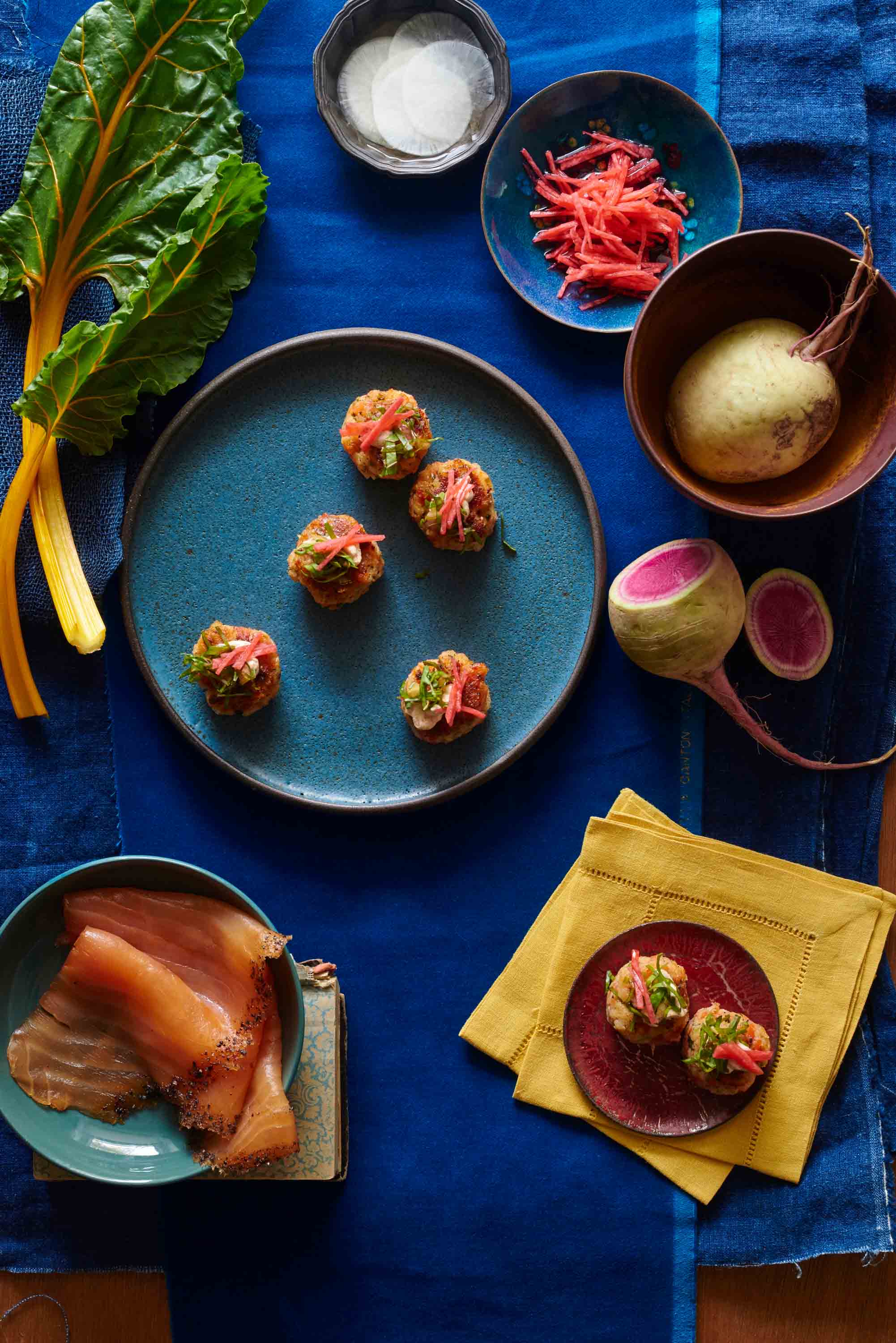 Plated appetizers from Bacco Catered Events