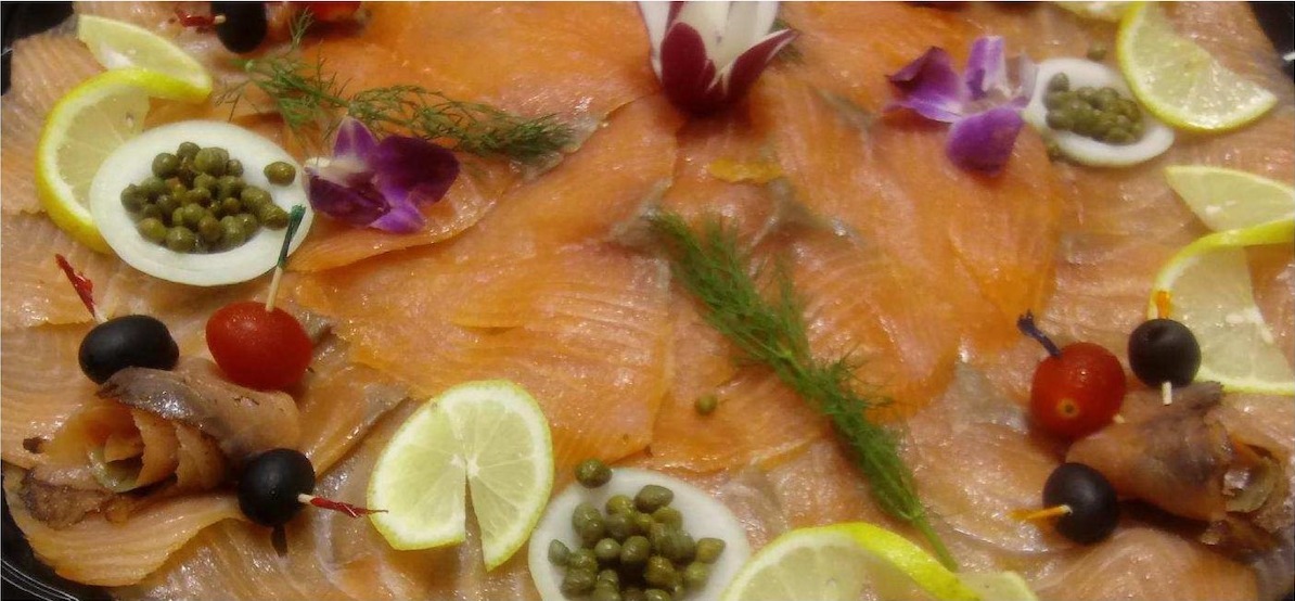 Catered fish platter from Jerusalem Catering
