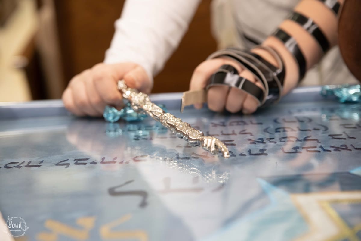 Bar mitzvah detail photographed by Joy Photography