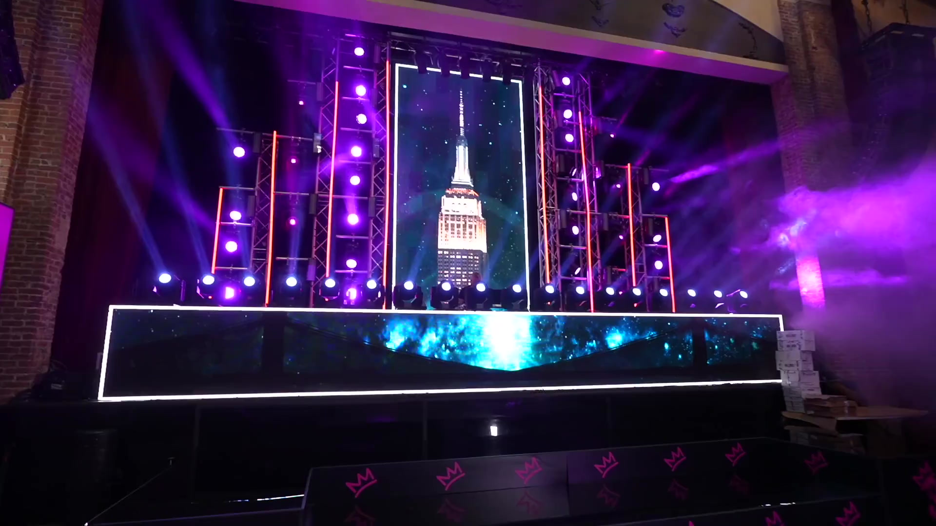 Stage and event lighting at The Space at Westbury