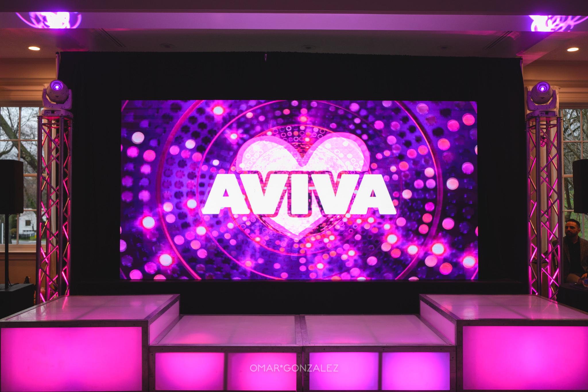 Mitzvah stage and screens from Xplosive Entertainment